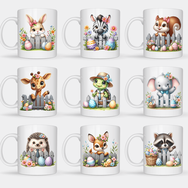 Mug de Pâques collection animaux