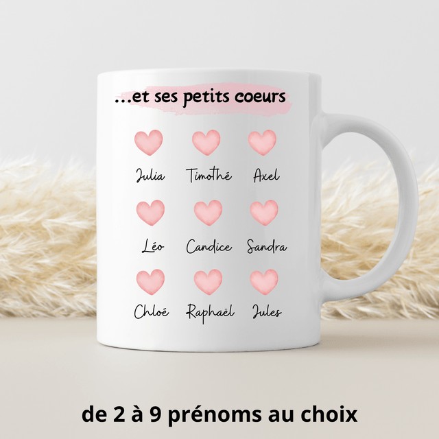 Mug mamie coeur PERSONNALISABLE
