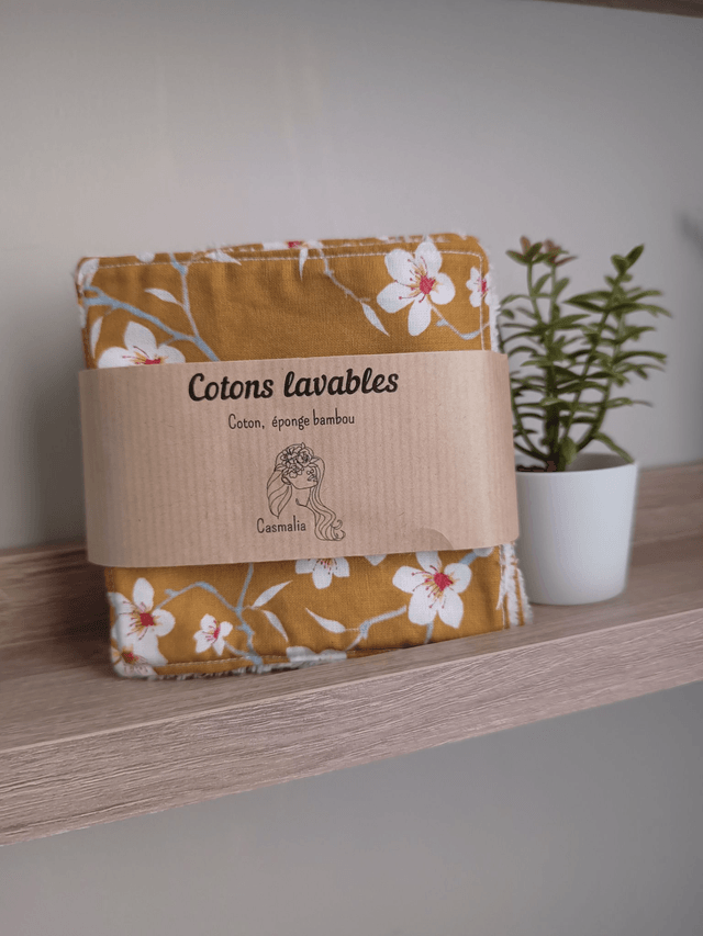 Pack de 5 cotons lavables démaquillants 