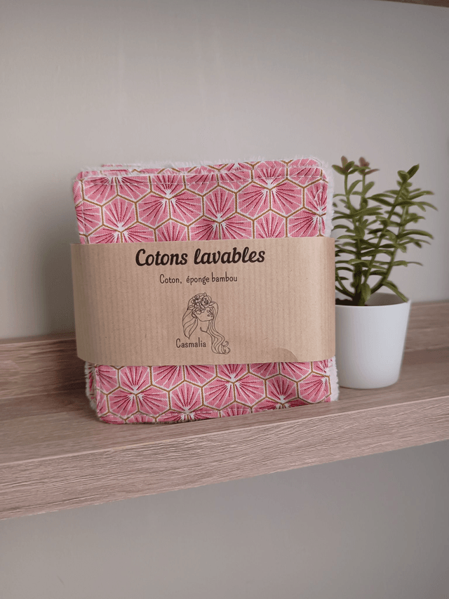 Pack de 5 cotons lavables démaquillants  
