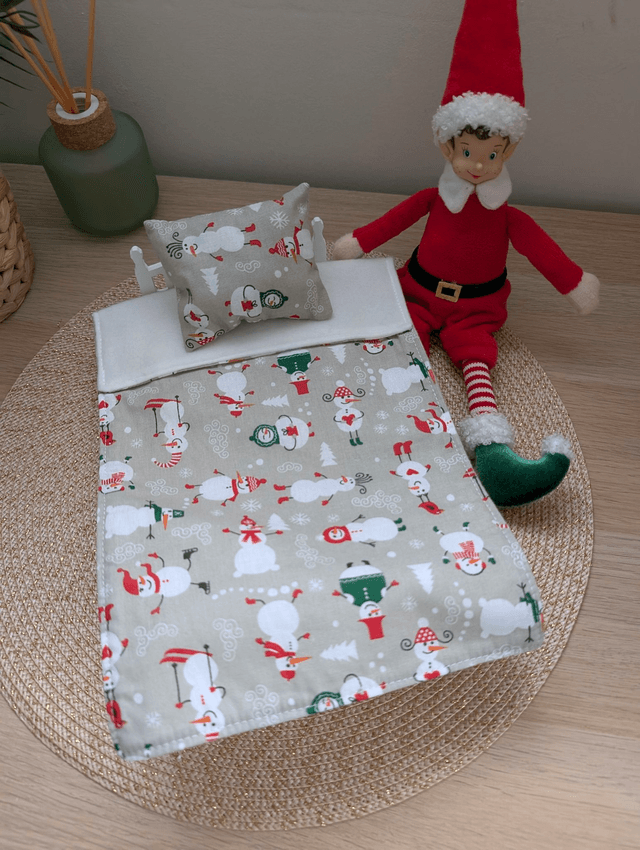 Parure de lit pour lutin farceur "bonhommes de neige"