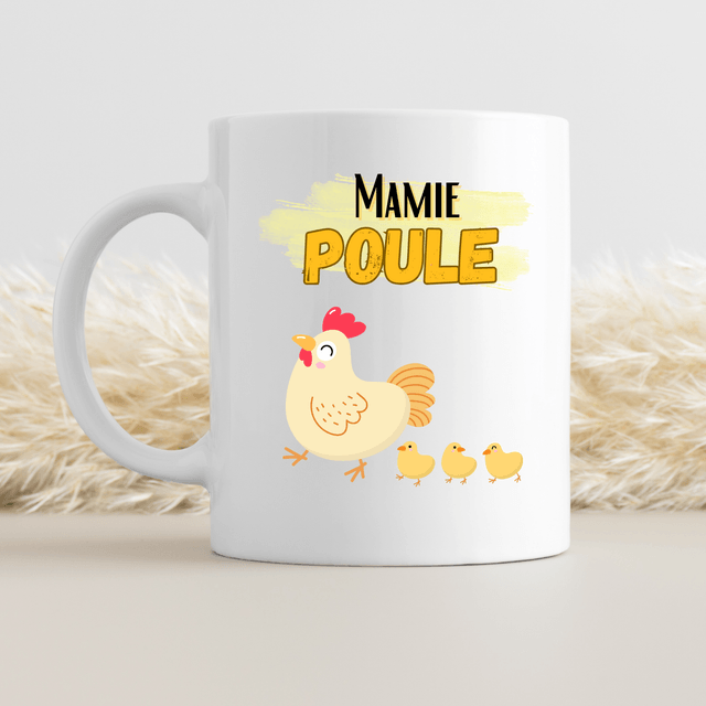 Mug Mamie poule et ses poussins