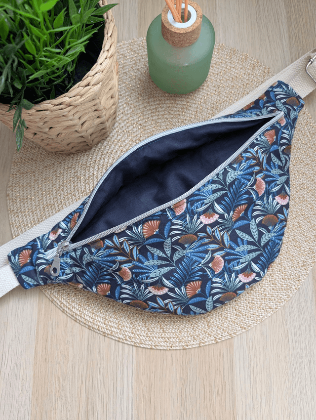 Sac banane femme en tissu exotique