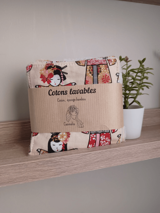 Pack de 5 cotons lavables démaquillants