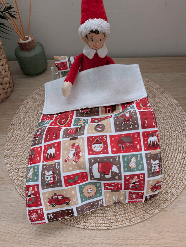 Parure de lit pour lutin farceur "calendrier de l'avent"