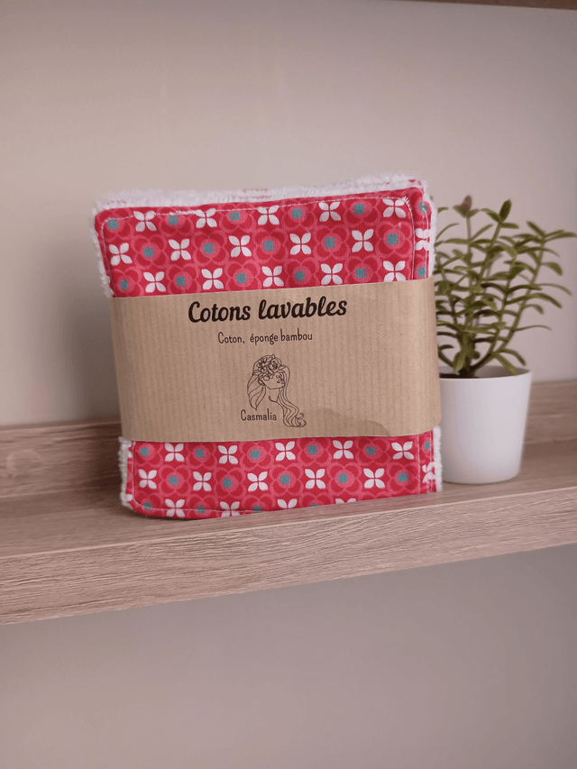 Pack de 5 cotons lavables démaquillants