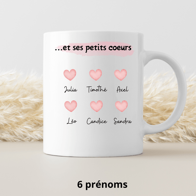 Mug mamie coeur PERSONNALISABLE