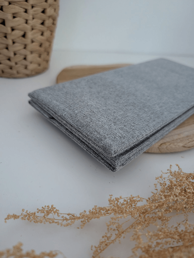 Porte-cartes de jeu modèle gris uni