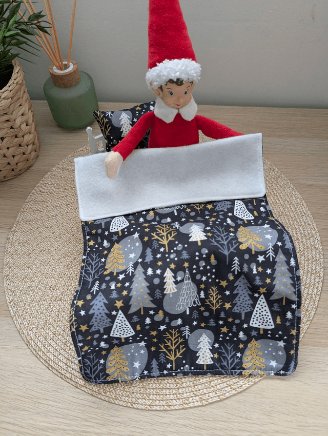Parure de lit pour lutin farceur "noir, sapins"