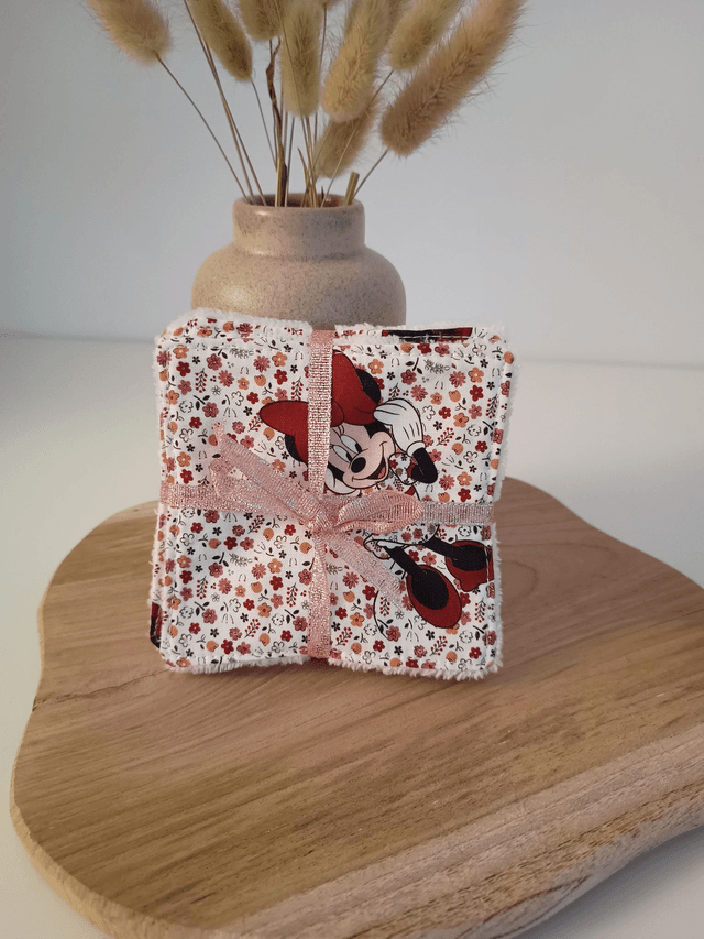 Lot de 5 coton lavables "Minnie"