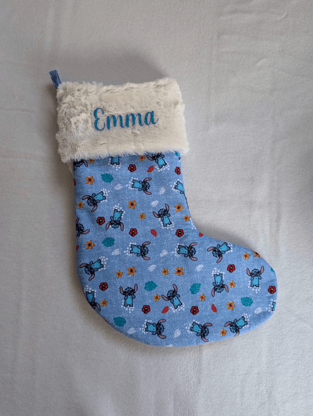 Chaussette de Noël Stitch personnalisable 