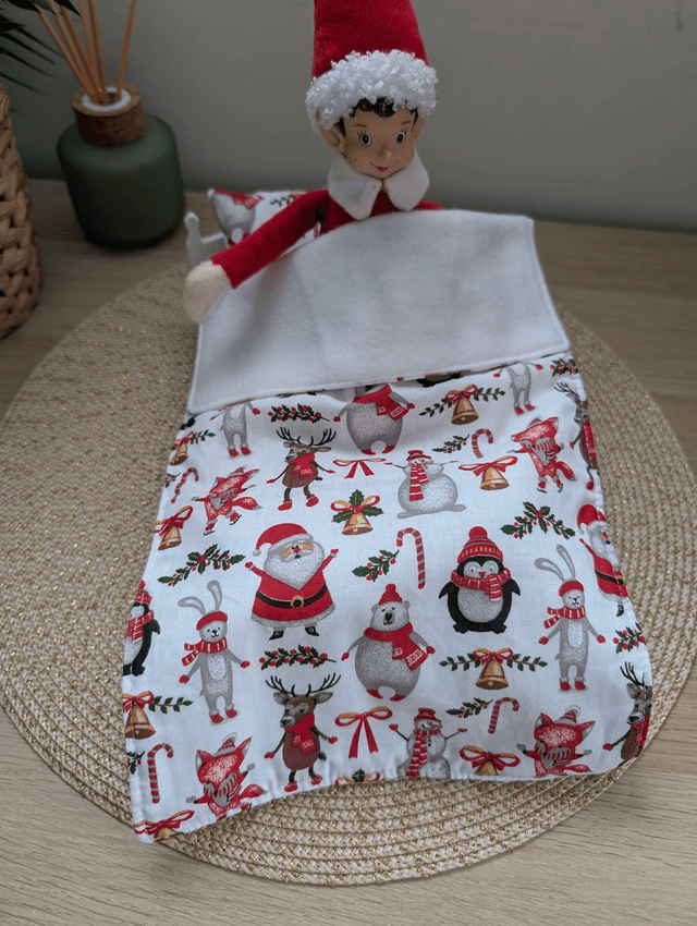 Parure de lit pour lutin farceur "Noël enchanté"