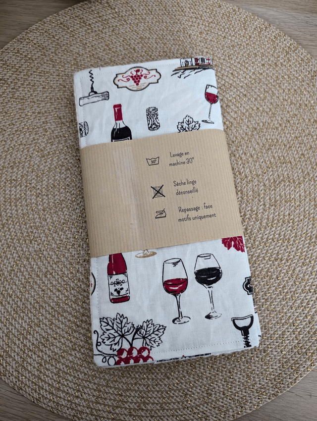 Essuies tout lavables vignobles