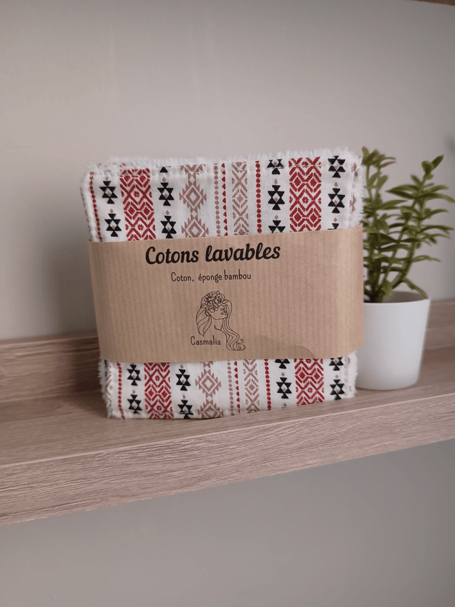 Pack de 5 cotons lavables démaquillants