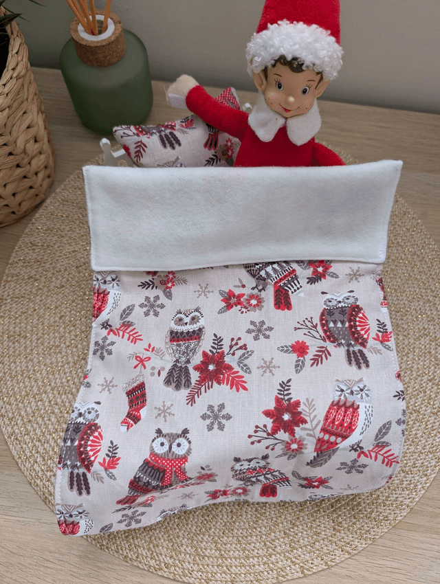 Parure de lit pour lutin farceur "chouettes hivernales"