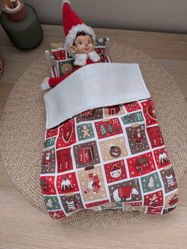 Parure de lit pour lutin farceur "calendrier de l'avent"