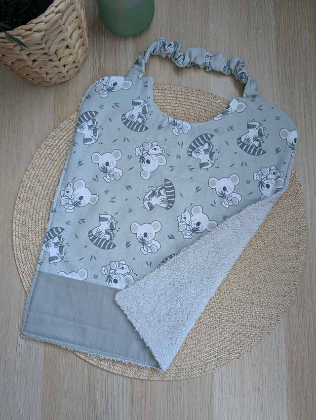 Serviette de cantine enfant ratons laveurs