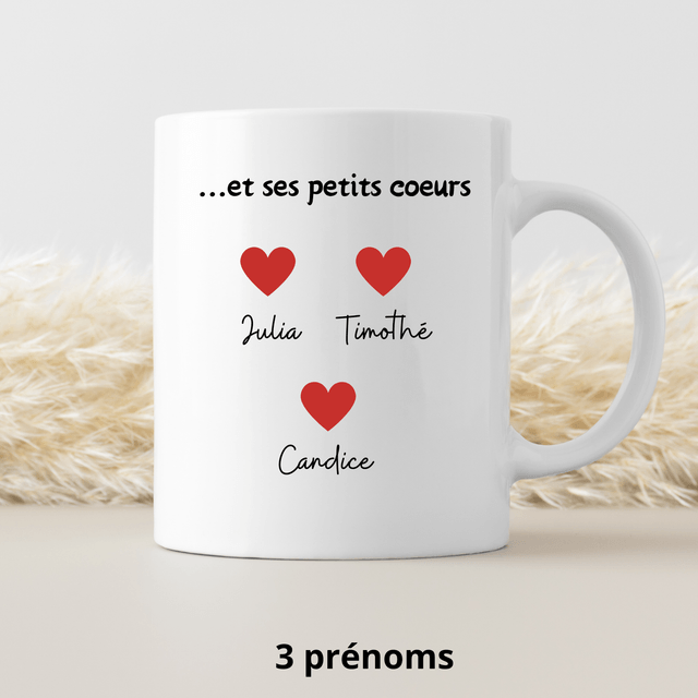 Mug Mamie rose rouge PERSONNALISABLE