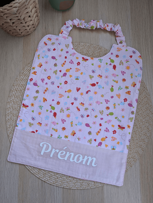 Serviette de cantine enfant petits oiseaux