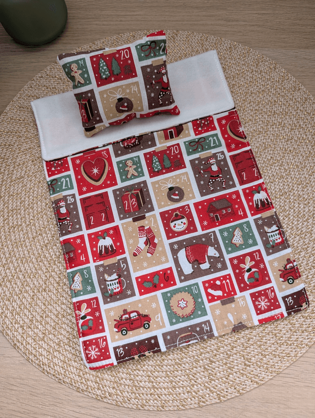 Parure de lit pour lutin farceur "calendrier de l'avent"