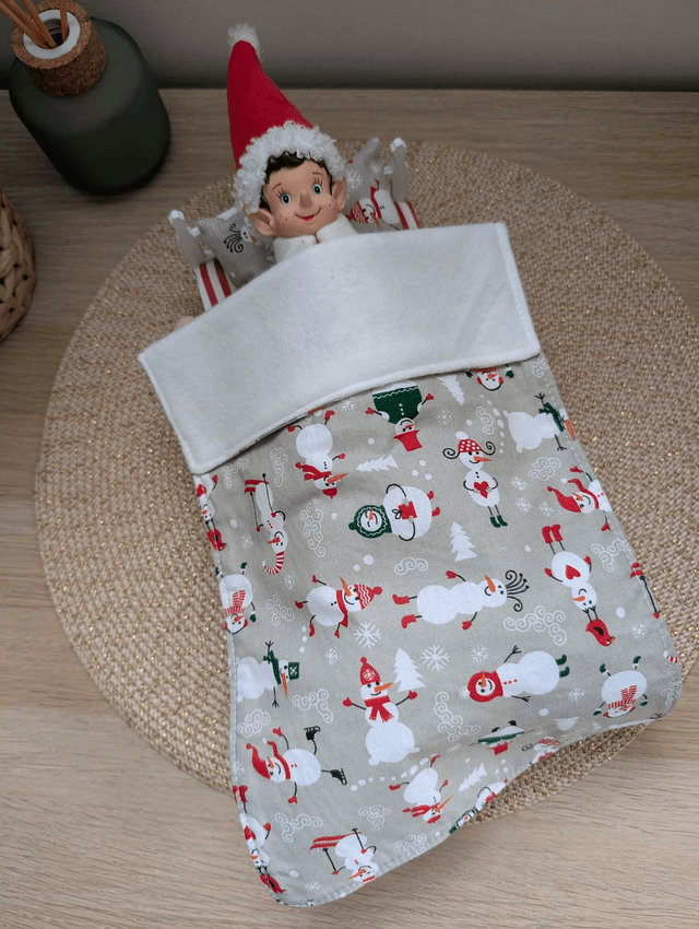 Parure de lit pour lutin farceur "bonhommes de neige"