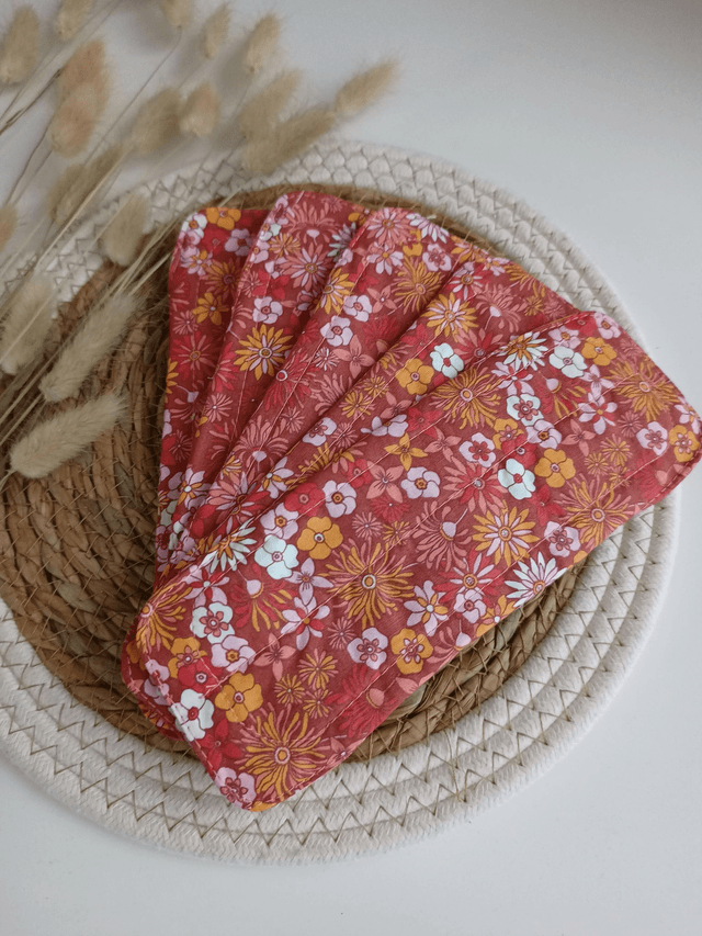 Serviette hygiénique lavable  (à l'unité ou en lot de 5)