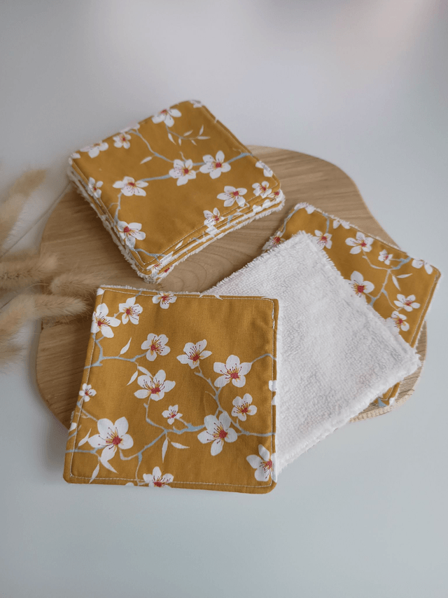 Pack de 5 cotons lavables démaquillants 