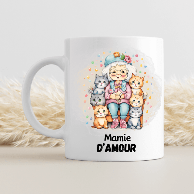 Mug Mamie d&#039;amour et ses chats 