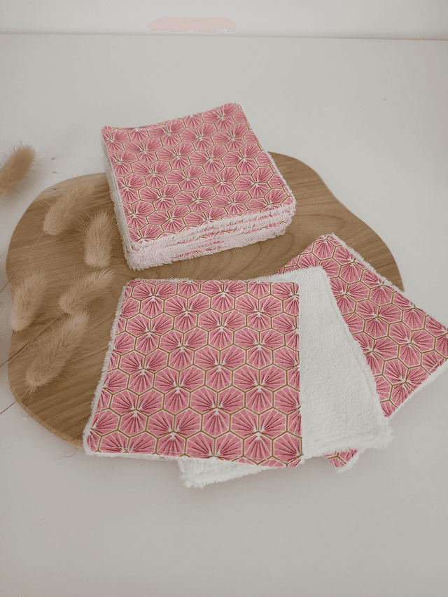 Pack de 5 cotons lavables démaquillants  