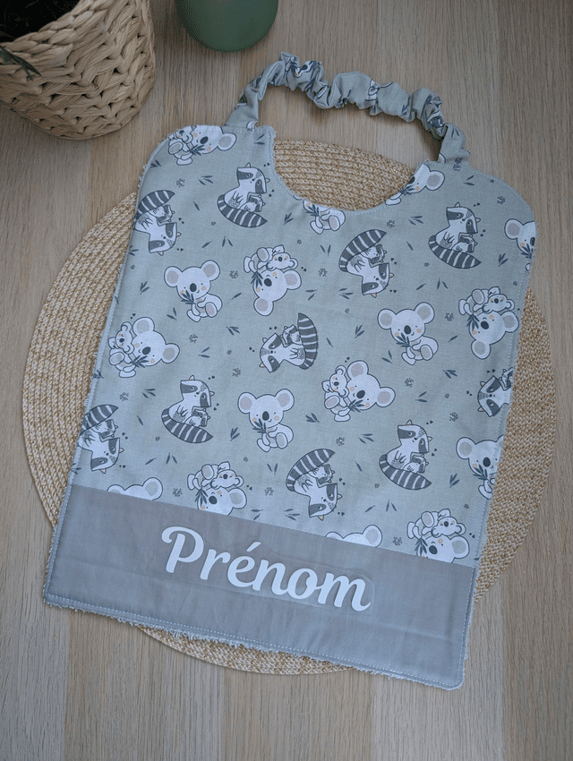 Serviette de cantine enfant ratons laveurs