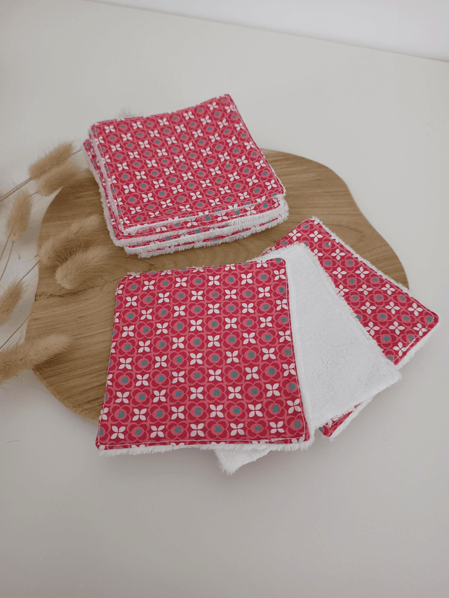 Pack de 5 cotons lavables démaquillants